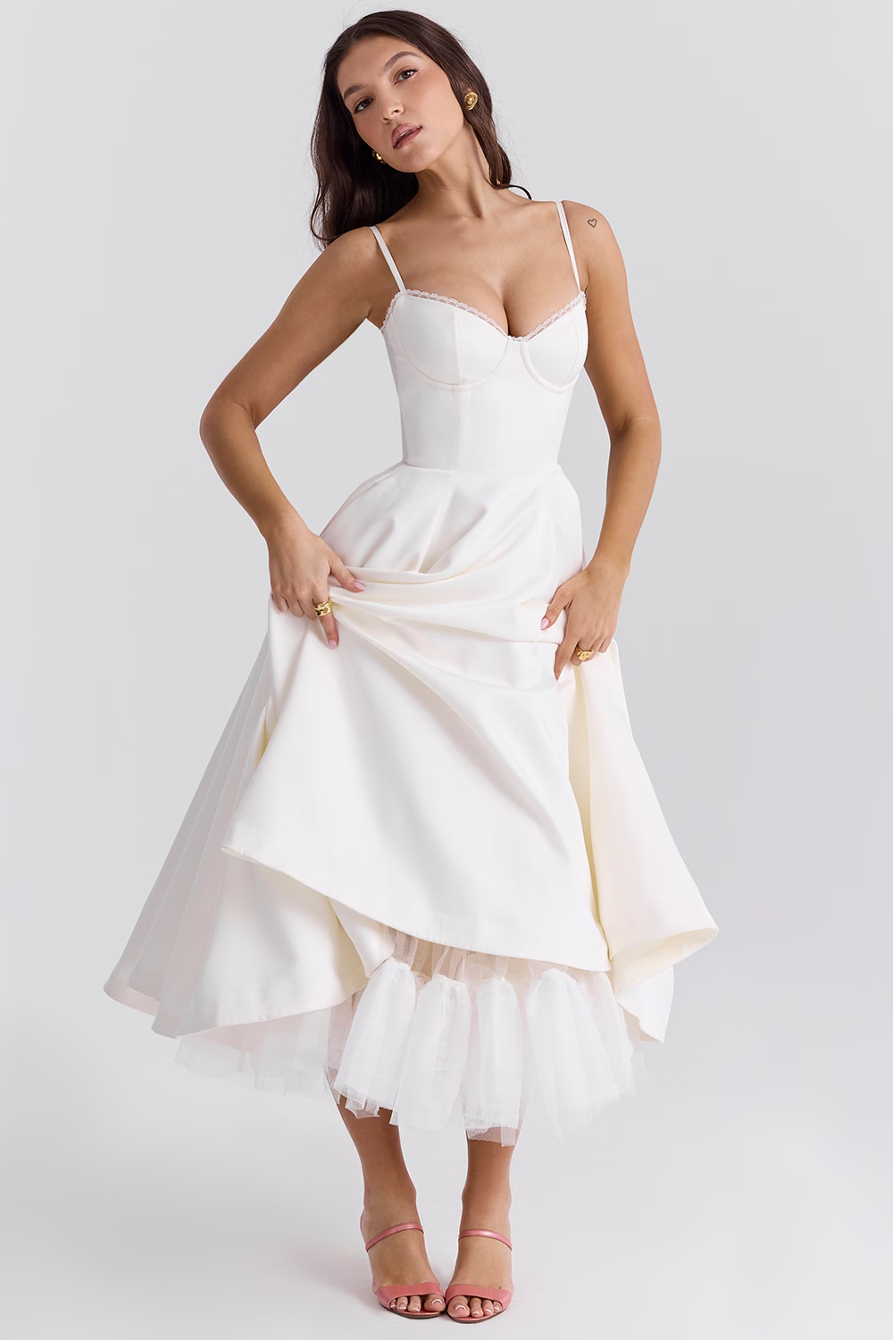 Vanna - Elegant satin party dress