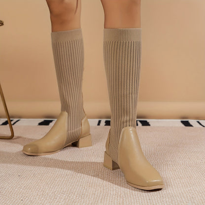 Lucy - Knee High Sock Boots