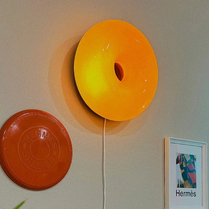 Nzmarket™ Modern Round Glass Wall Sconce – Frosted Shade, Minimal Design