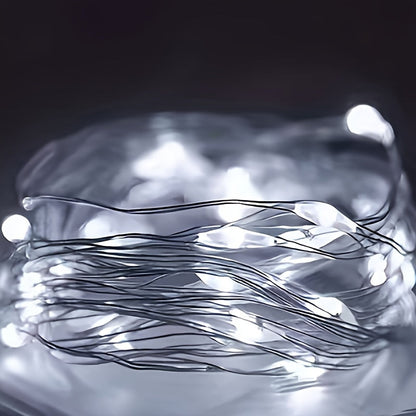 Nzmarket Copper Wire Battery Fairy Lights – 1m to 10m, Warm Yellow Glow