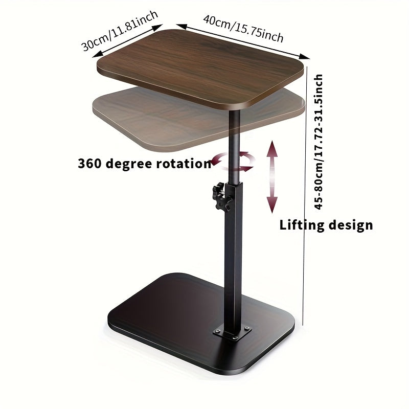 Nzmarket 360 Degree Rotating Adjustable Side Table – 5 Colour Options
