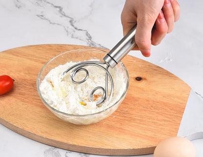 Nzmarket Food-Grade Stainless Steel Dough Mixer Tool – No-Mess Baking