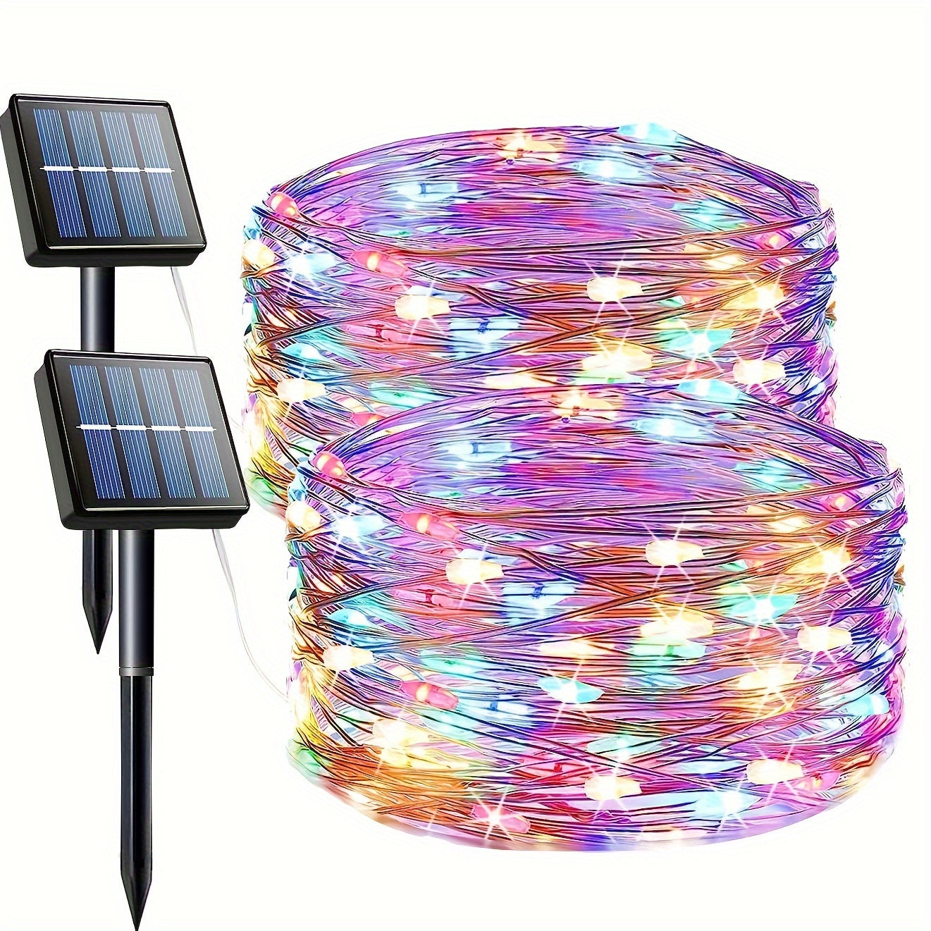 Nzmarket Solar-Powered Red Outdoor Fairy Lights – Auto Dusk to Dawn