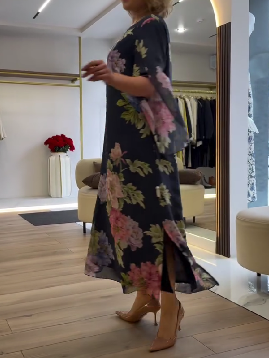 Nancy | Floral Loose Maxi Dress