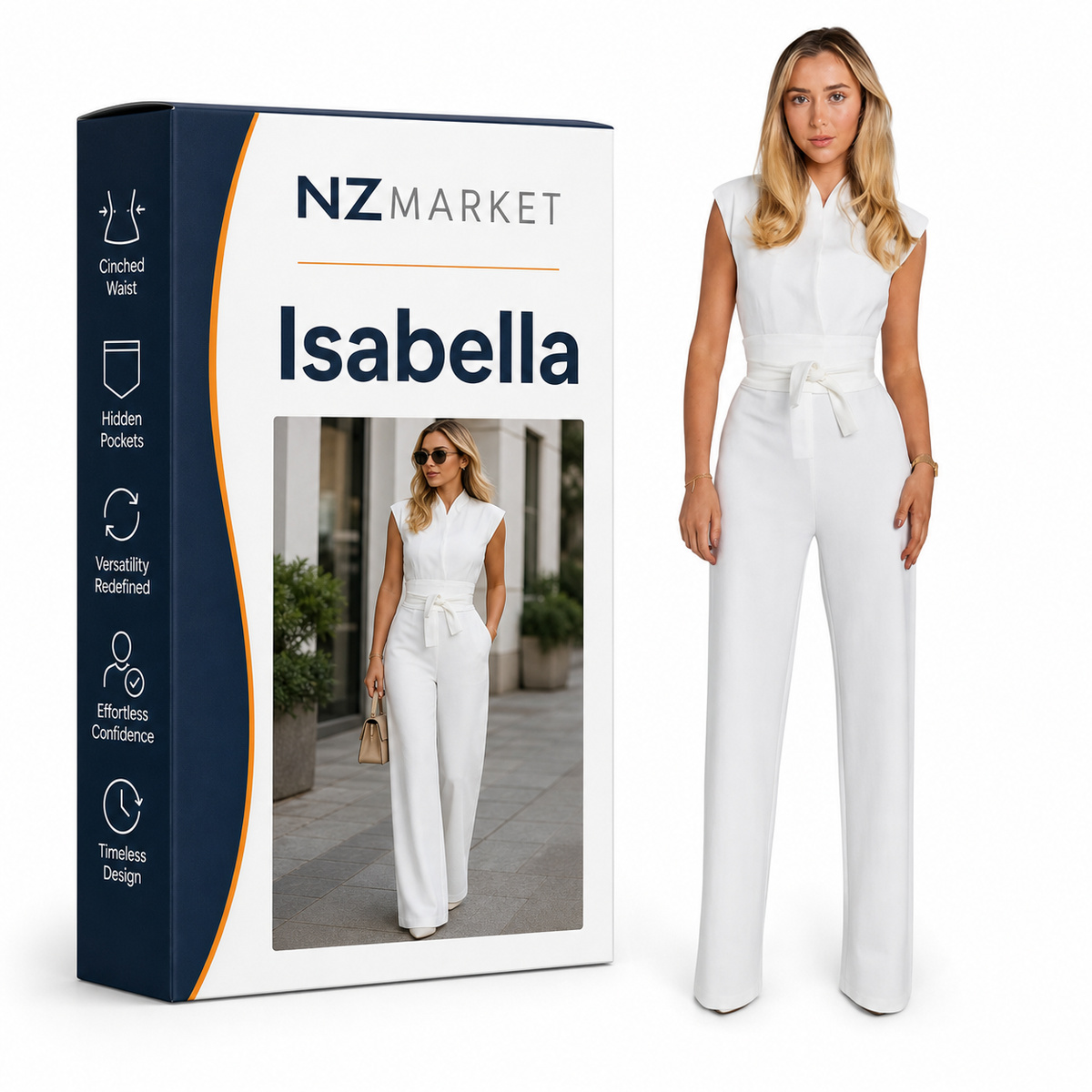 Isabella - Elegant Wide-Leg Jumpsuit