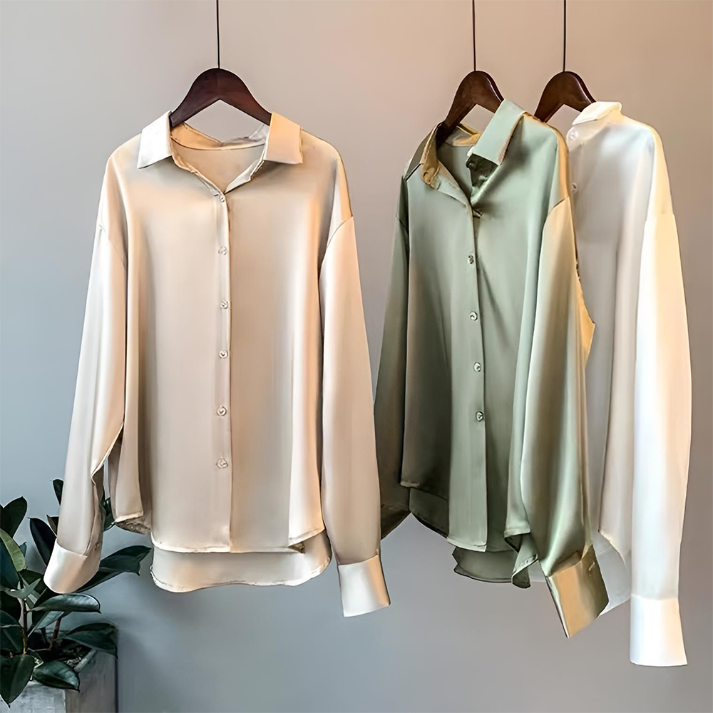 Lily - High Quality Satin Blouse