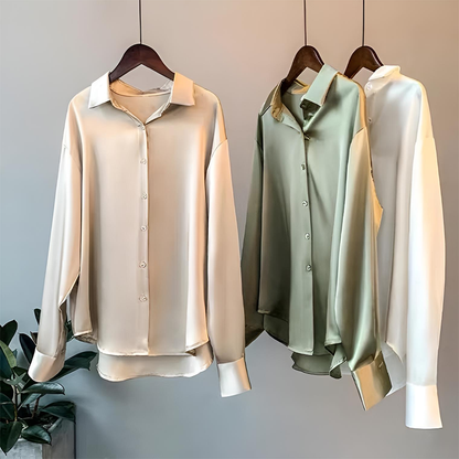 Lily - High Quality Satin Blouse