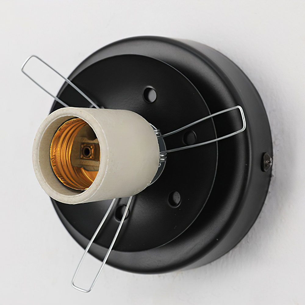 Nzmarket Modern Globe Glass Ceiling Light – Blue & Orange, Black & Copper Base