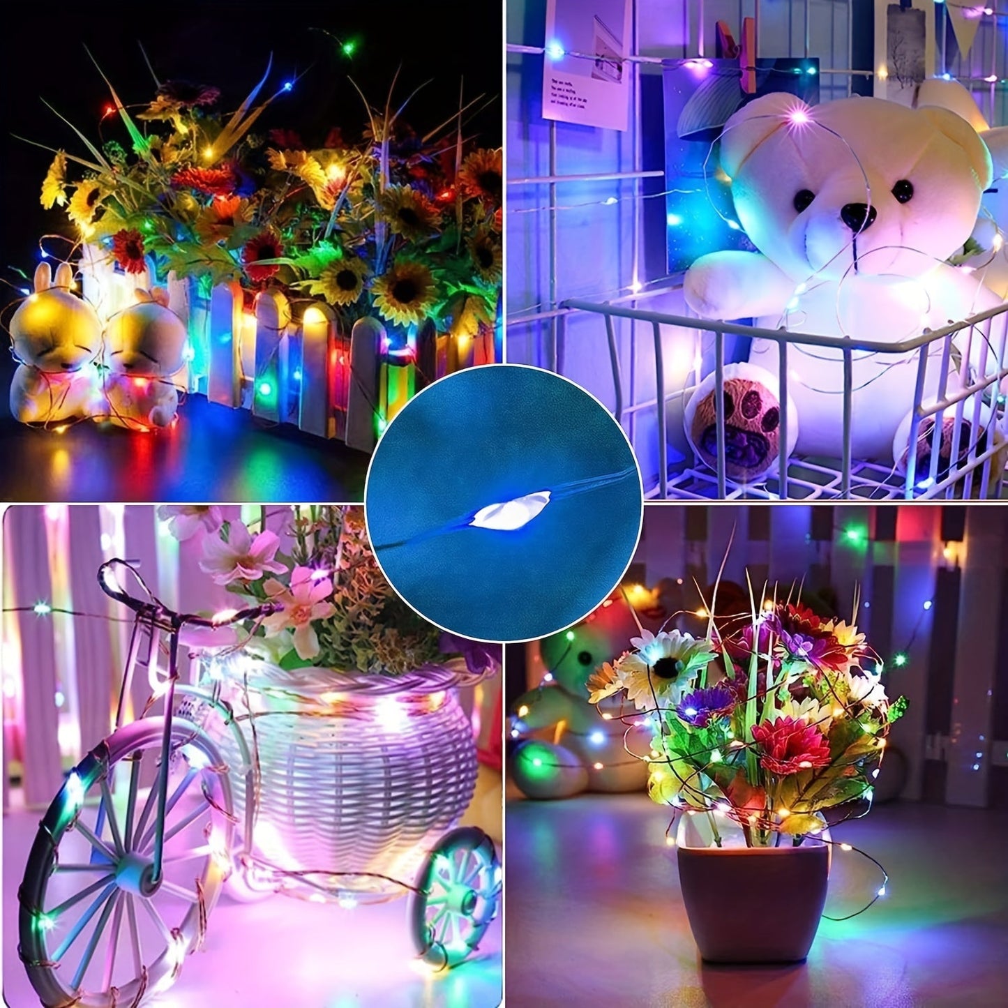 Nzmarket Solar-Powered Red Outdoor Fairy Lights – Auto Dusk to Dawn