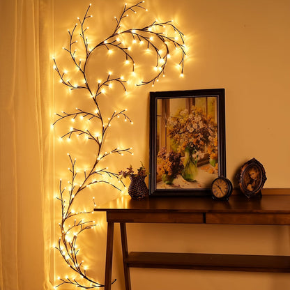 Nzmarket™ LED Willow Branch Wall Light – Warm Glow, Ethereal Design