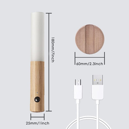 Nzmarket™ Wooden Motion Sensor LED Wall Light – Auto PIR On/Off