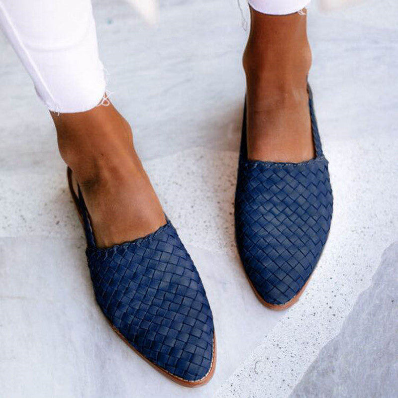 Lucy - Leather Woven Sandals