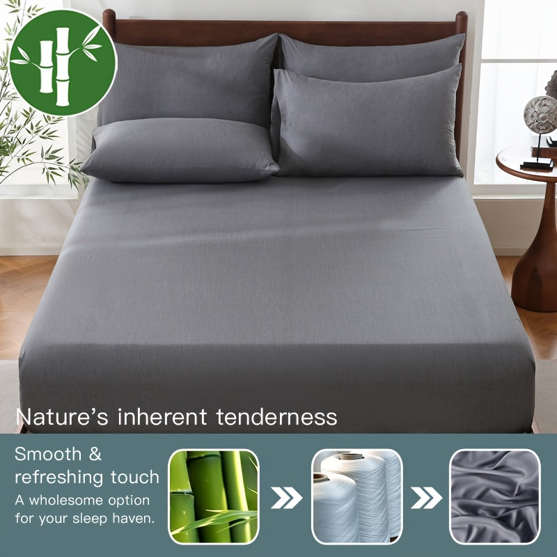 Nzmarket 5-Piece Bamboo Microfibre Fitted Sheet Set – All-Season Comfort