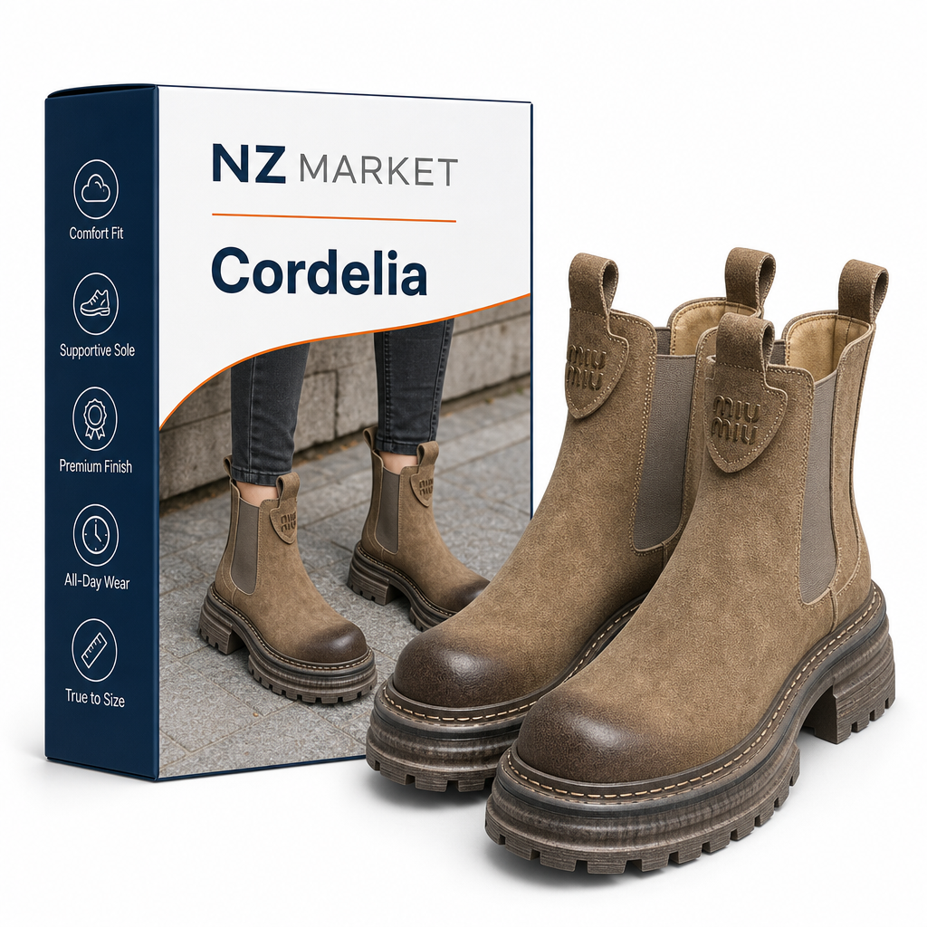 Cordelia - Stylish Chunky Platform Leather Boots for Women