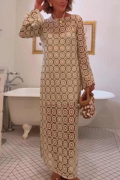 Judy | Floral Long Sleeve Midi Dress