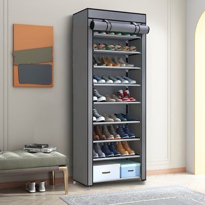 Nzmarket Multi-Tier Shoe Rack with Dust Cover – Space-Saving Storage