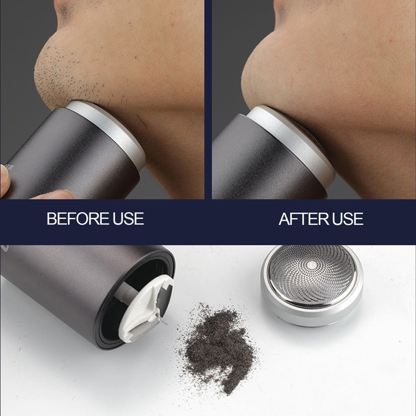 Nzmarket™ Compact Waterproof Electric Shaver – Wet & Dry, USB Rechargeable
