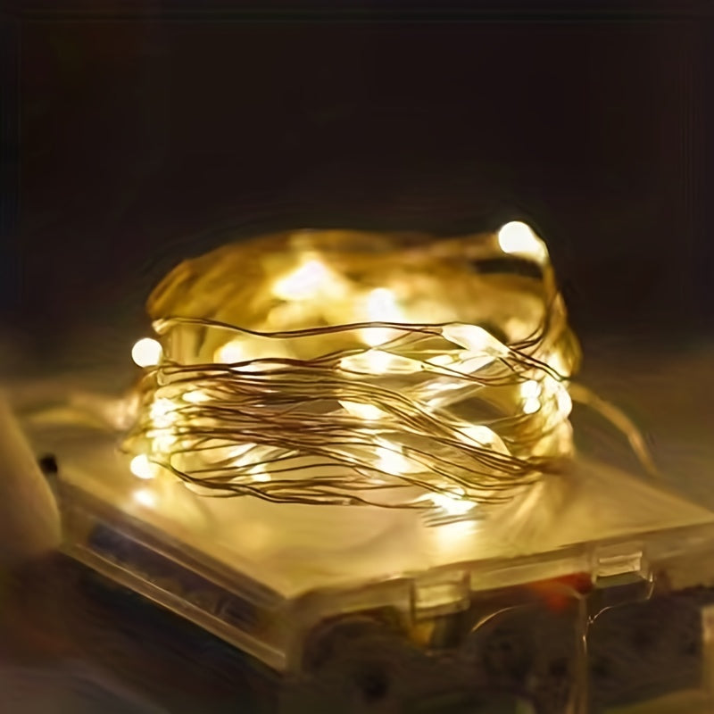 Nzmarket Copper Wire Battery Fairy Lights – 1m to 10m, Warm Yellow Glow