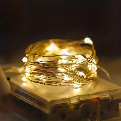 Nzmarket Copper Wire Battery Fairy Lights – 1m to 10m, Warm Yellow Glow