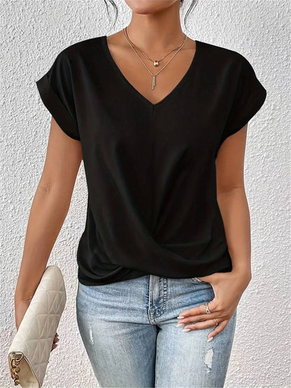 Paola - Elegant Short Sleeve T-Shirt