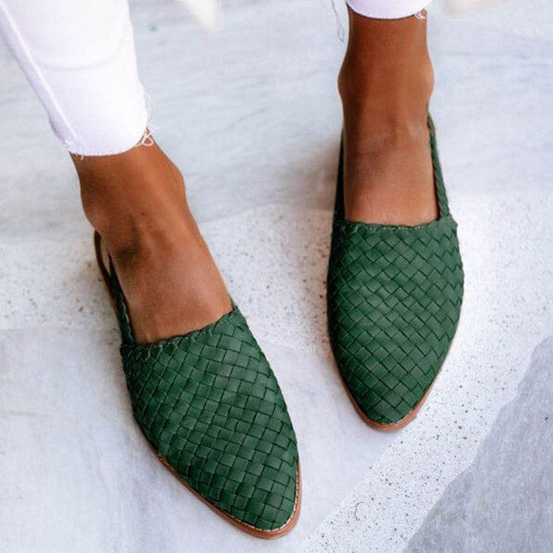 Lucy - Leather Woven Sandals
