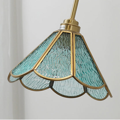 Nzmarket™ Vintage Brass & Glass Wall Light – Antique Classic Style