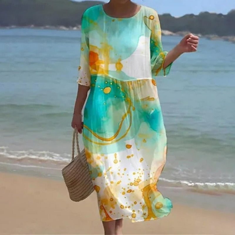 Mara - Elegant Floral Dress