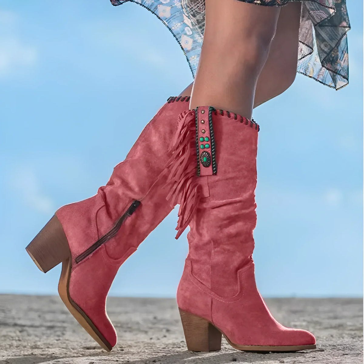 Mara - Genuine Leather Cowboy Boots