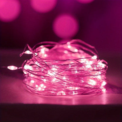 Nzmarket Copper Wire Battery Fairy Lights – 1m to 10m, Warm Yellow Glow