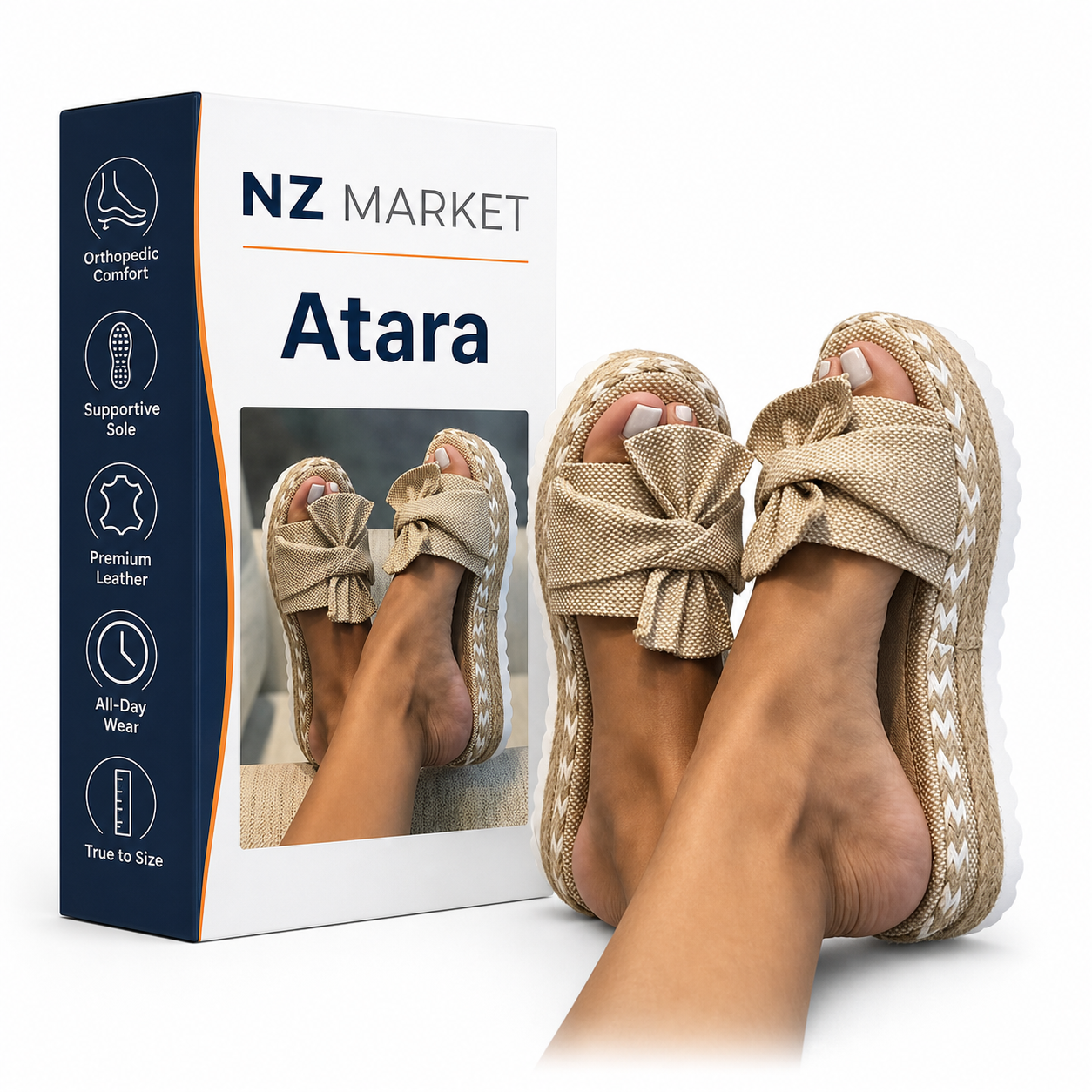 Atara - Stylish Sandals with Charming Bows