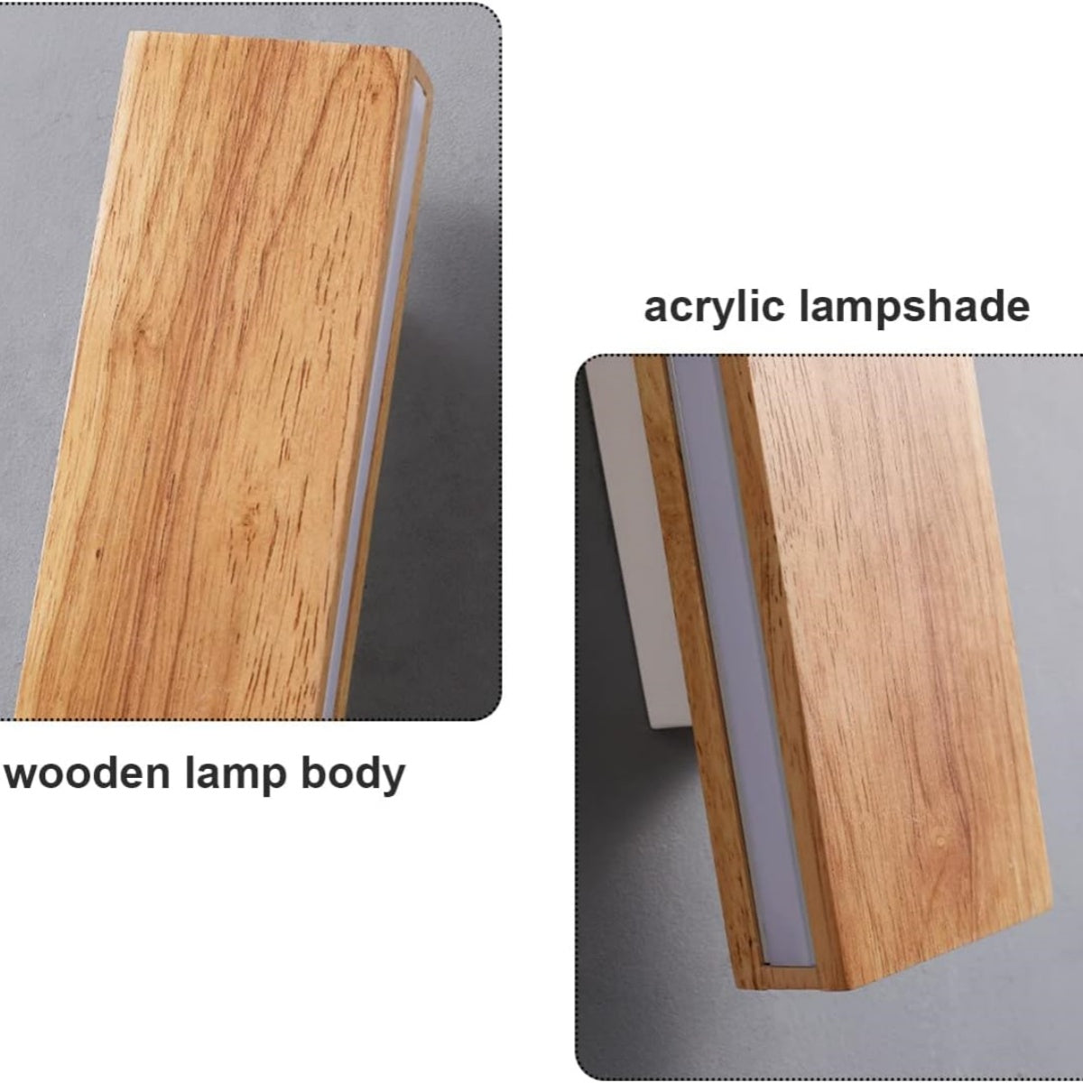 Nzmarket™ Rotatable Wood LED Wall Light – Adjustable Arm, Natural Timber