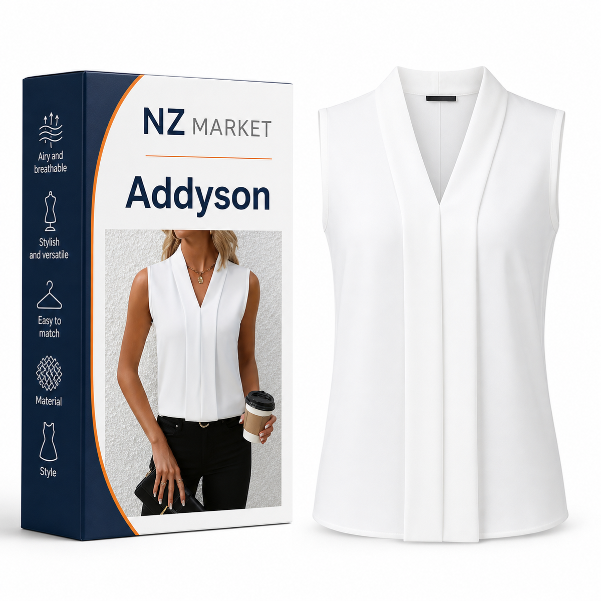 Addyson - Trendy Sleeveless Summer Top for Women