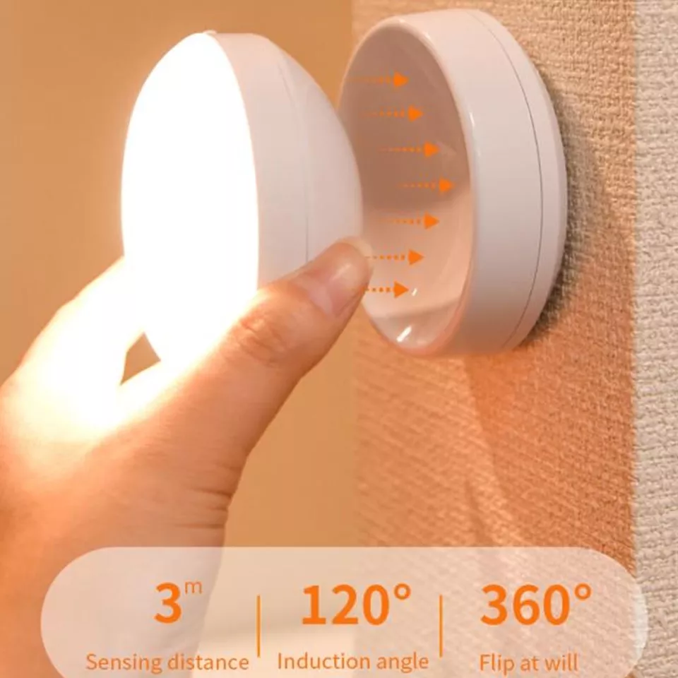 Nzmarket Indoor LED Motion Sensor Night Light – Auto On/Off, Soft Glow