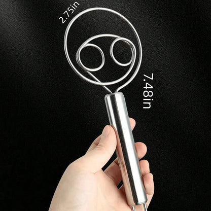 Nzmarket Food-Grade Stainless Steel Dough Mixer Tool – No-Mess Baking