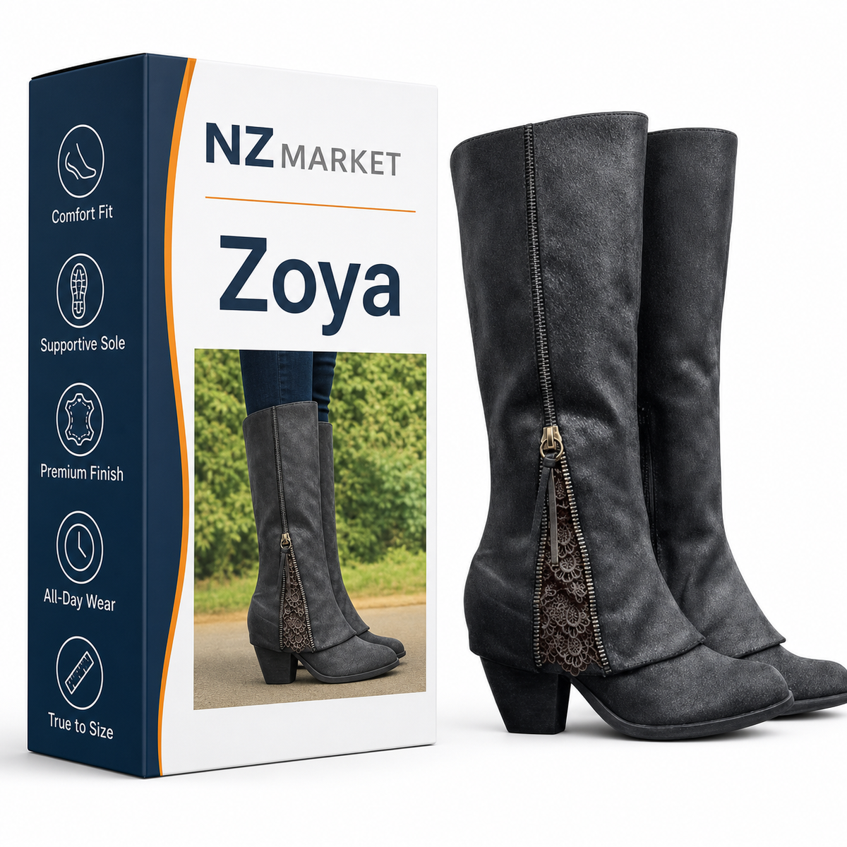 Zoya - Chic Heeled Boots for Women in Elegant Style