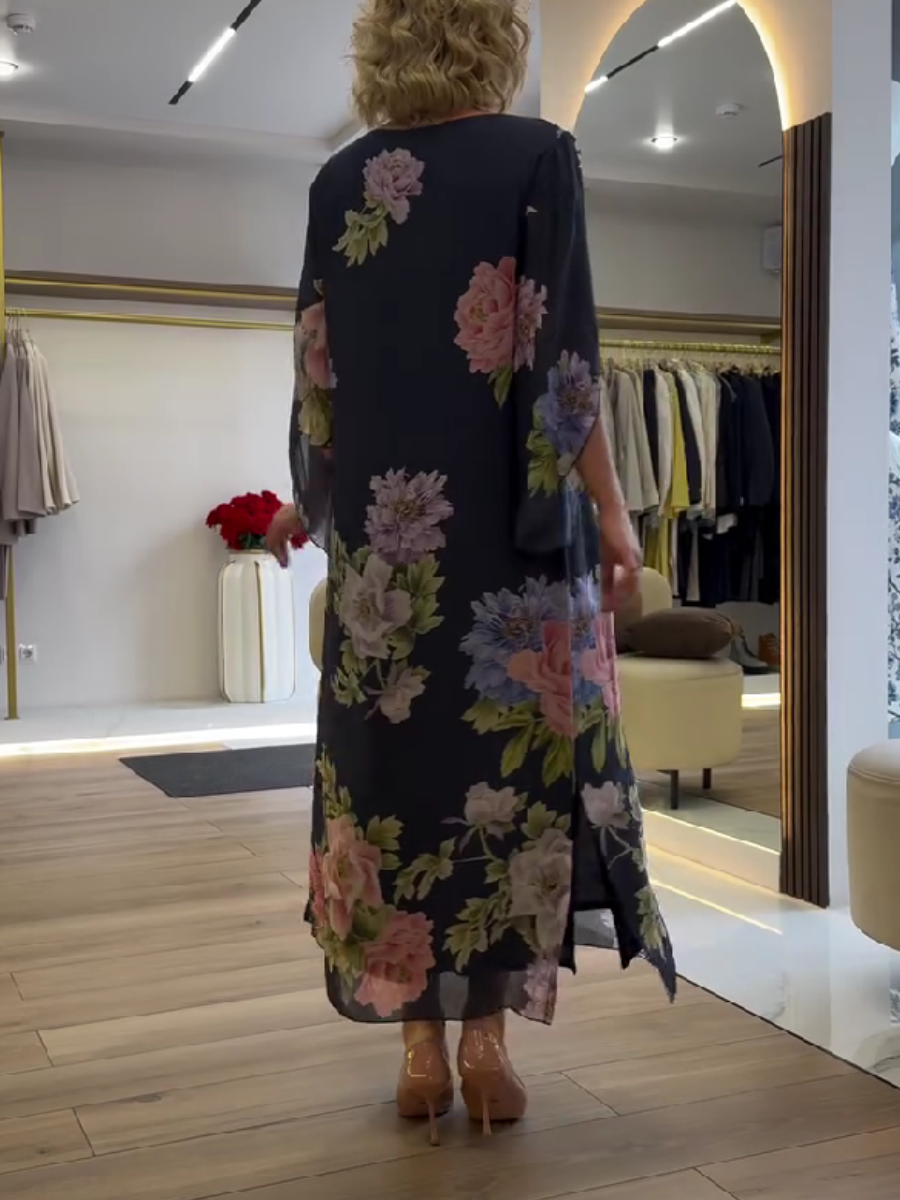 Nancy | Floral Loose Maxi Dress