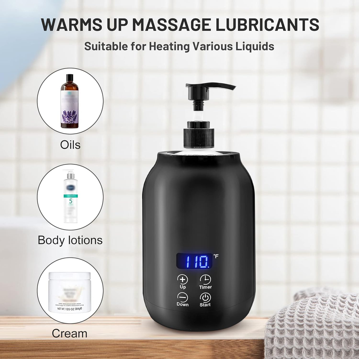 WarmEase Portable Electric Massage Oil Warmer
