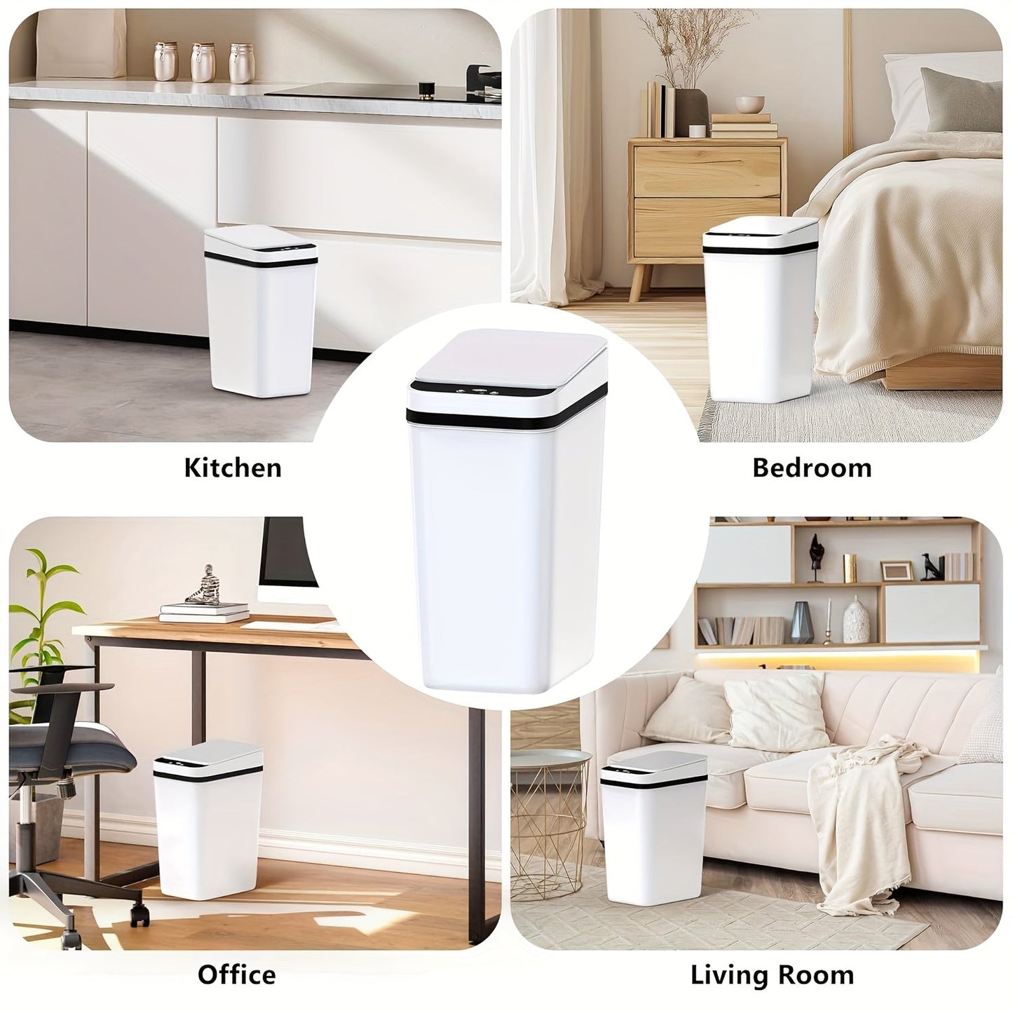 Nzmarket 12L Smart Sensor Bin – Hands-Free Slim Design