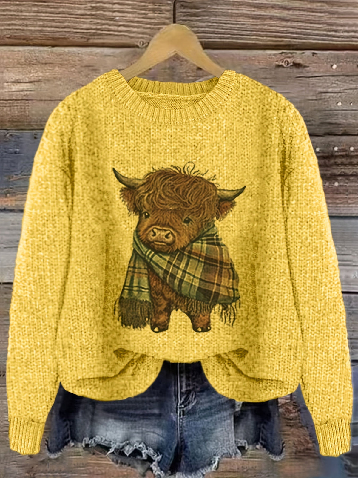 Aurélie - Pull Chic Imprimé Vache