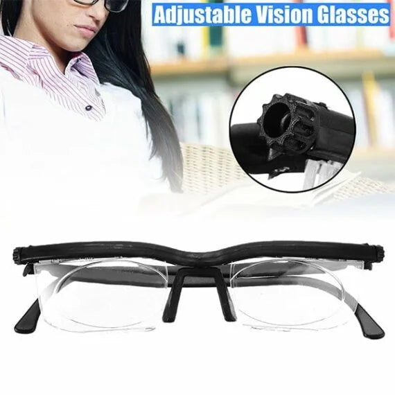Nzmarket™ Adjustable Focus Glasses – Near & Far Vision in One Pair