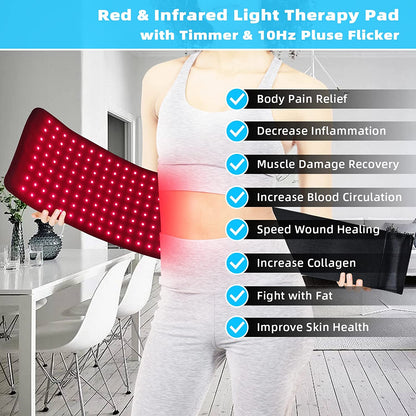 Nzmarket Infrared Light Therapy Pad Belt – Drug-Free Pain Relief