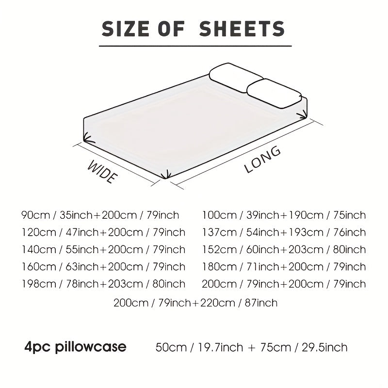 Nzmarket 5-Piece Bamboo Microfibre Fitted Sheet Set – All-Season Comfort