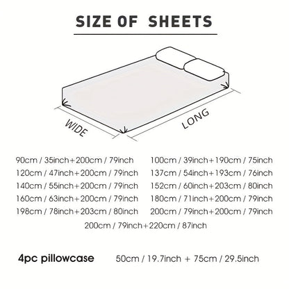 Nzmarket 5-Piece Bamboo Microfibre Fitted Sheet Set – All-Season Comfort