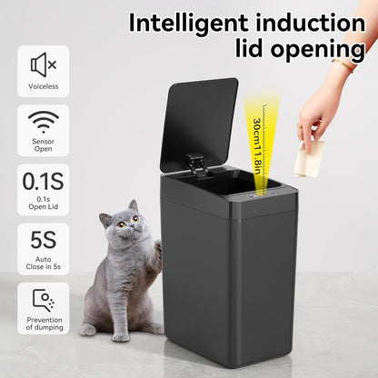 Nzmarket 12L Smart Sensor Bin – Hands-Free Slim Design