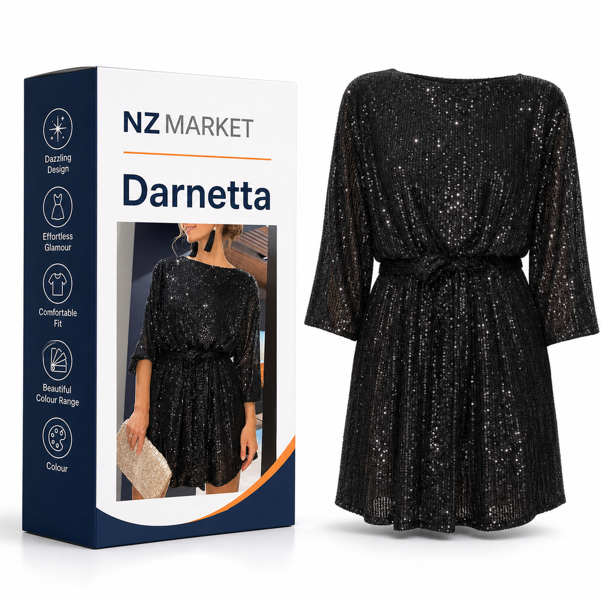 Darnetta - Sparkling Mini Party Dress