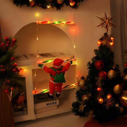 Nzmarket Climbing Santa LED Christmas Rope Light – 300cm Outdoor Display