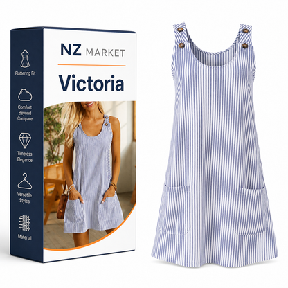 Victoria - Striped Pocket Dress
