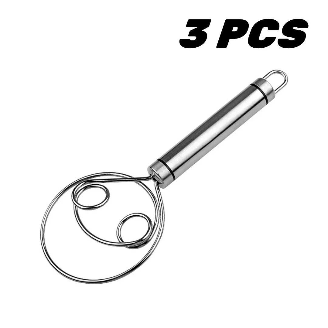Nzmarket Food-Grade Stainless Steel Dough Mixer Tool – No-Mess Baking