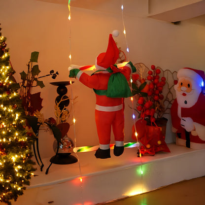 Nzmarket Climbing Santa LED Christmas Rope Light – 300cm Outdoor Display
