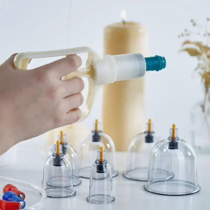 32-Glass Vacuum Cupping Set - Full Body Massage Kit